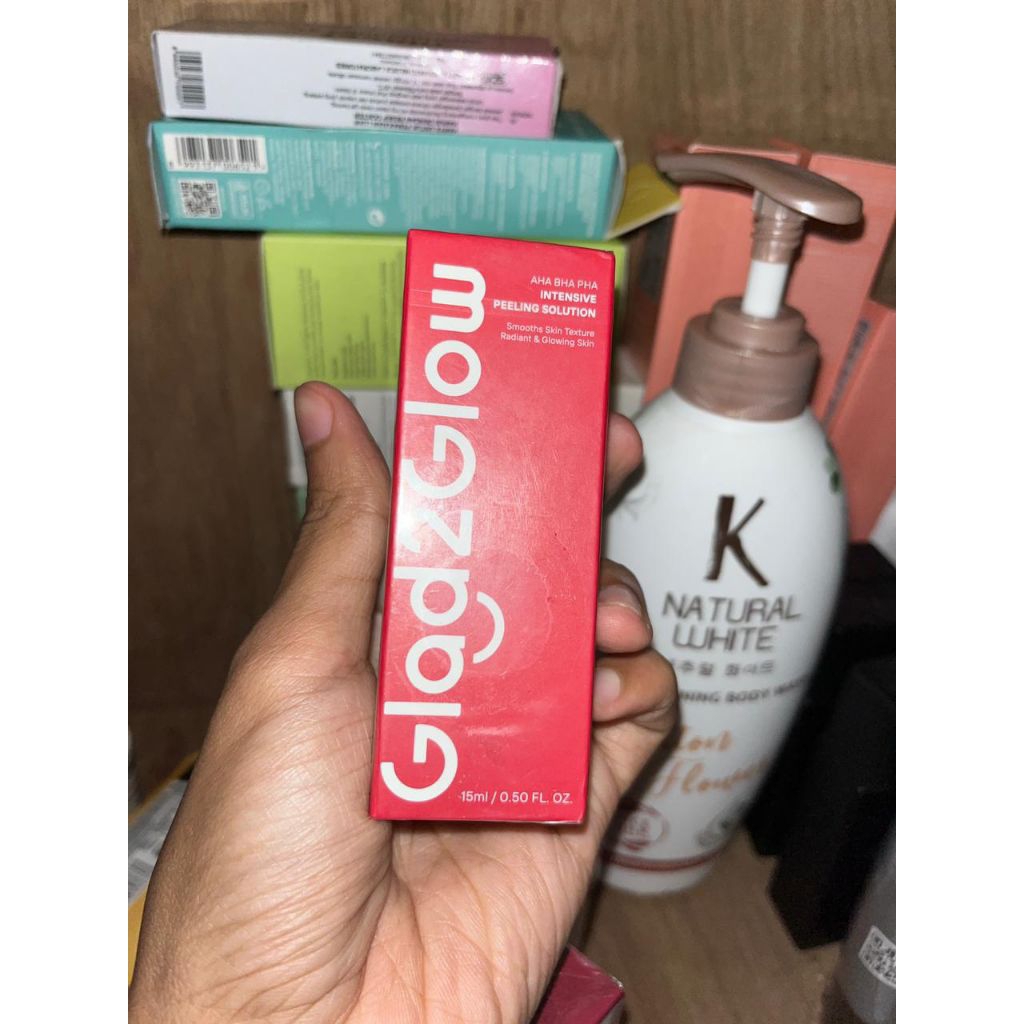 Glad2Glow AHA BHA PHA Intensive Peeling Solution 15ml G2G Peeling Serum Esfoliasi Wajah Exfoliating 