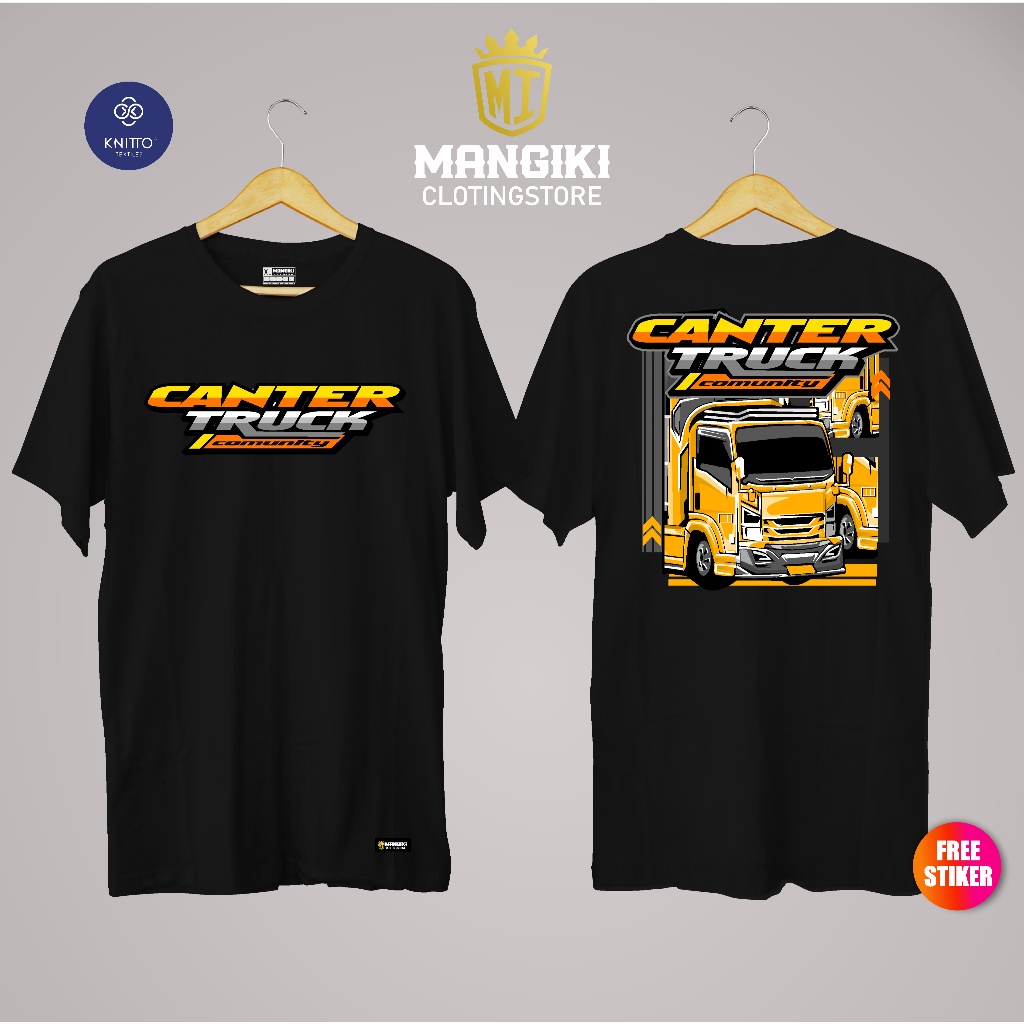 Kaos Canter Truck Community Premium - Baju Truk Canter Distro Free Stiker