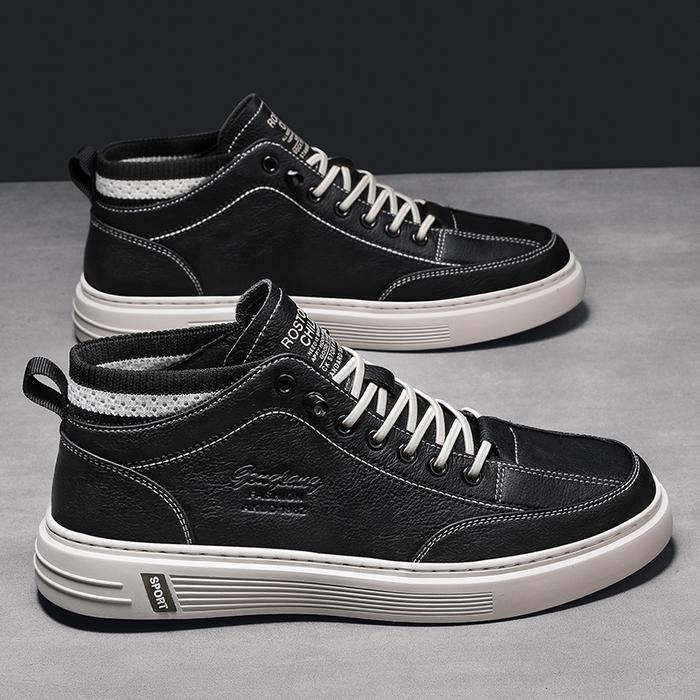 Eiger - Sepatu Sneakers Hitam Pria High Casual Sepatu Outdoors Sepatu Lari Olahraga