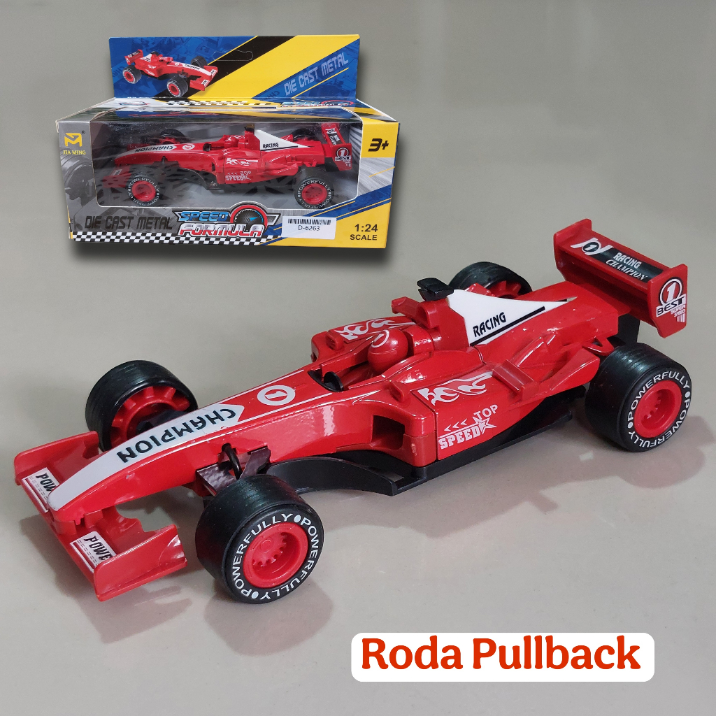 Diecast Mobil F1 Formula One Pullback Racing Car