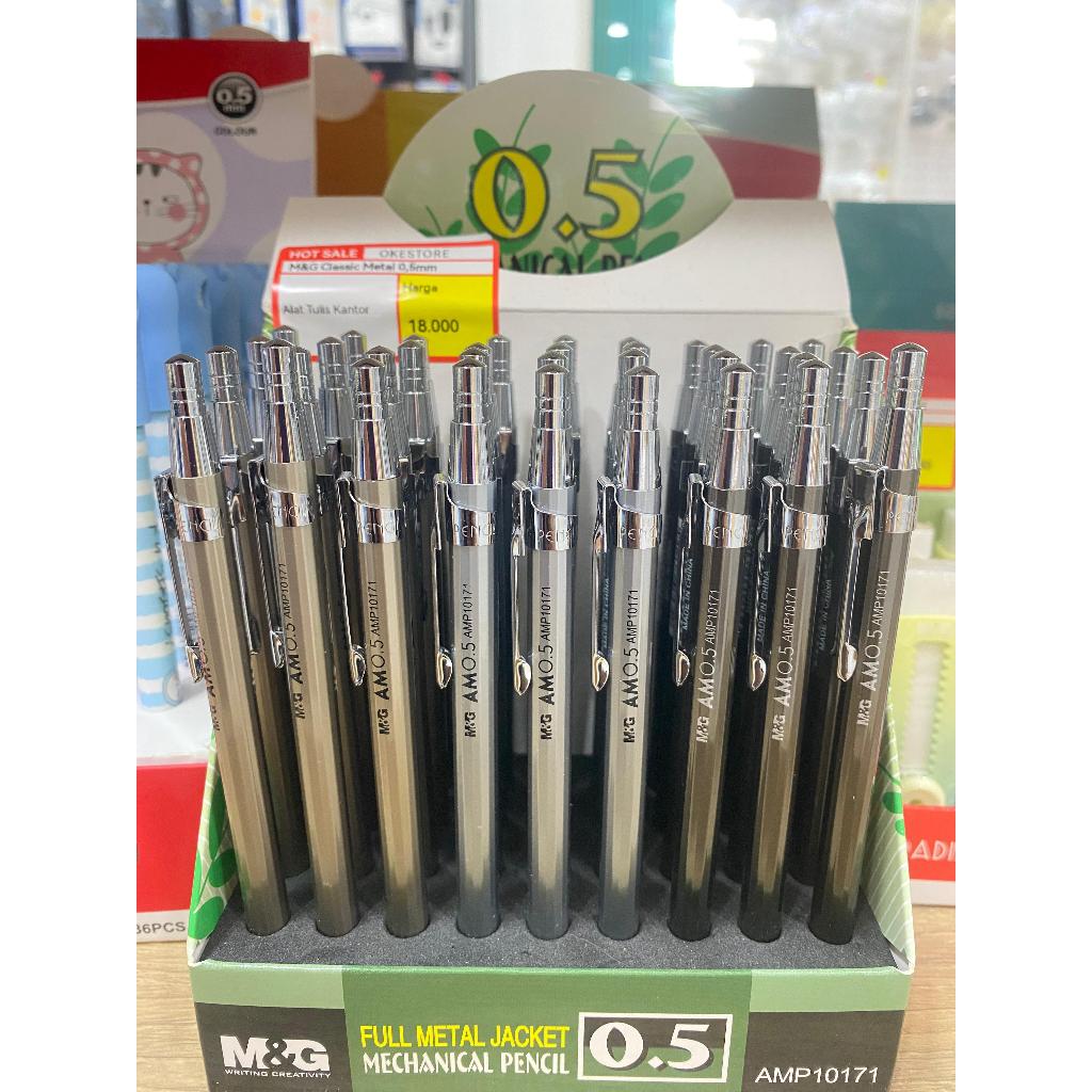 M&G Classic Metal Mechanical Pencil 0.5 mm AMP10171 | Pensil Mekanik Metal