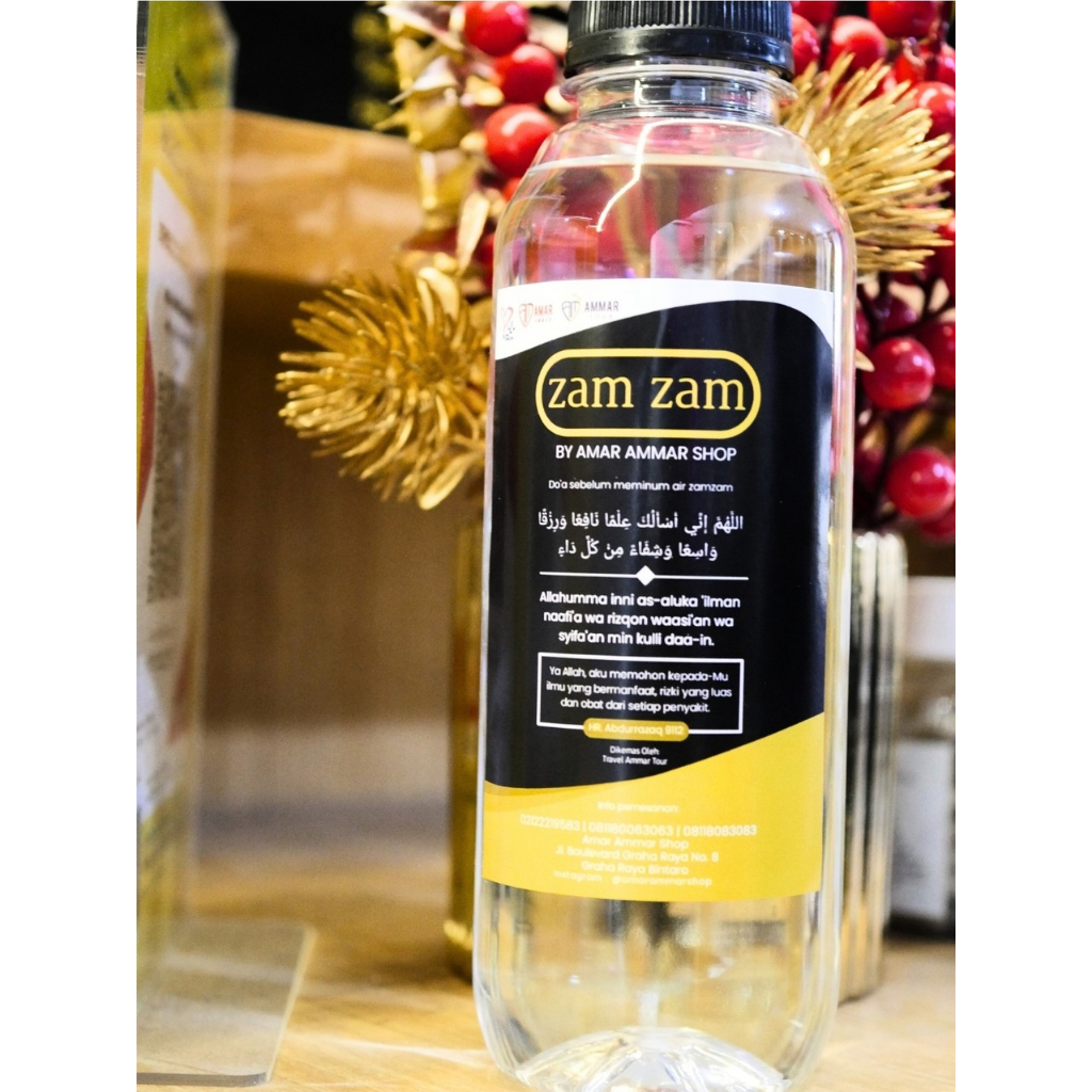 Air Zamzam Asli 500 ml dari Makkah | Air Zamzam Murni 100%