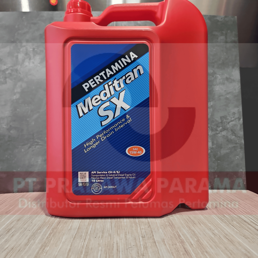 Pertamina Meditran SX 15w-40 10 Liter/1 Galon - Oli Mesin Mobil Diesel
