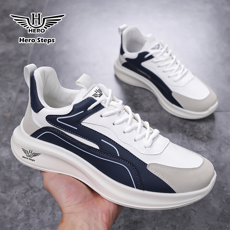 H Hero-Sneakers Pria Minimalis Sporty - Sepatu Kets  untuk Sehari-hari dan Kerja |