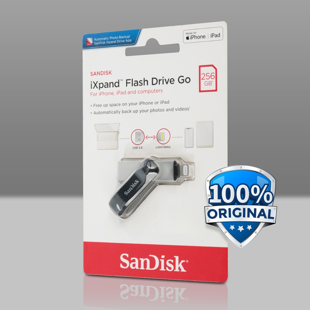 Flashdisk iXpand Dual Drive Go USB 3.0 Lightning 256GB SDIX60N-256G 256GB-SDIX60N-256G Sandisk
