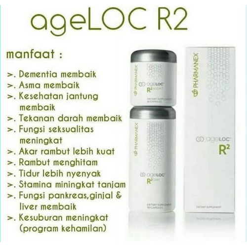 Nu Skin Suplemen Anti aging duo R2 Ed 2027 Mendukung Energi Tubuh