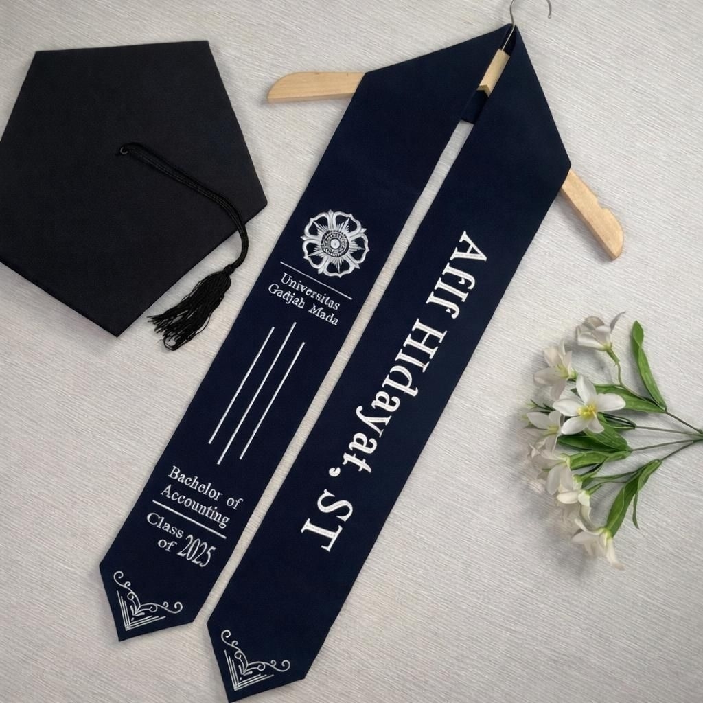 Selempang Wisuda Leher | Selempang Wisuda Kalung | Selempang Bludru