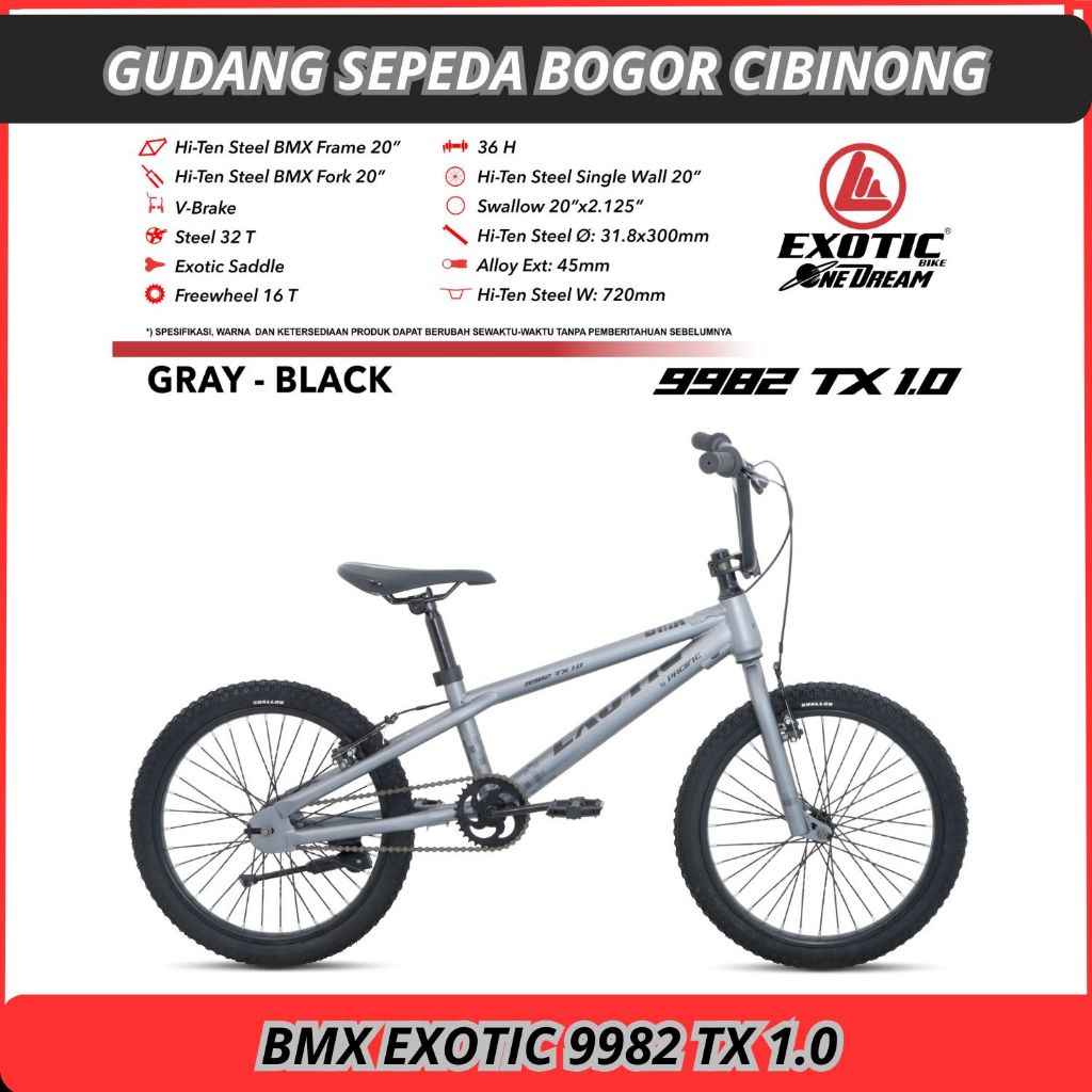 Sepeda BMX 20 EXOTIC 9982 TX 1.0