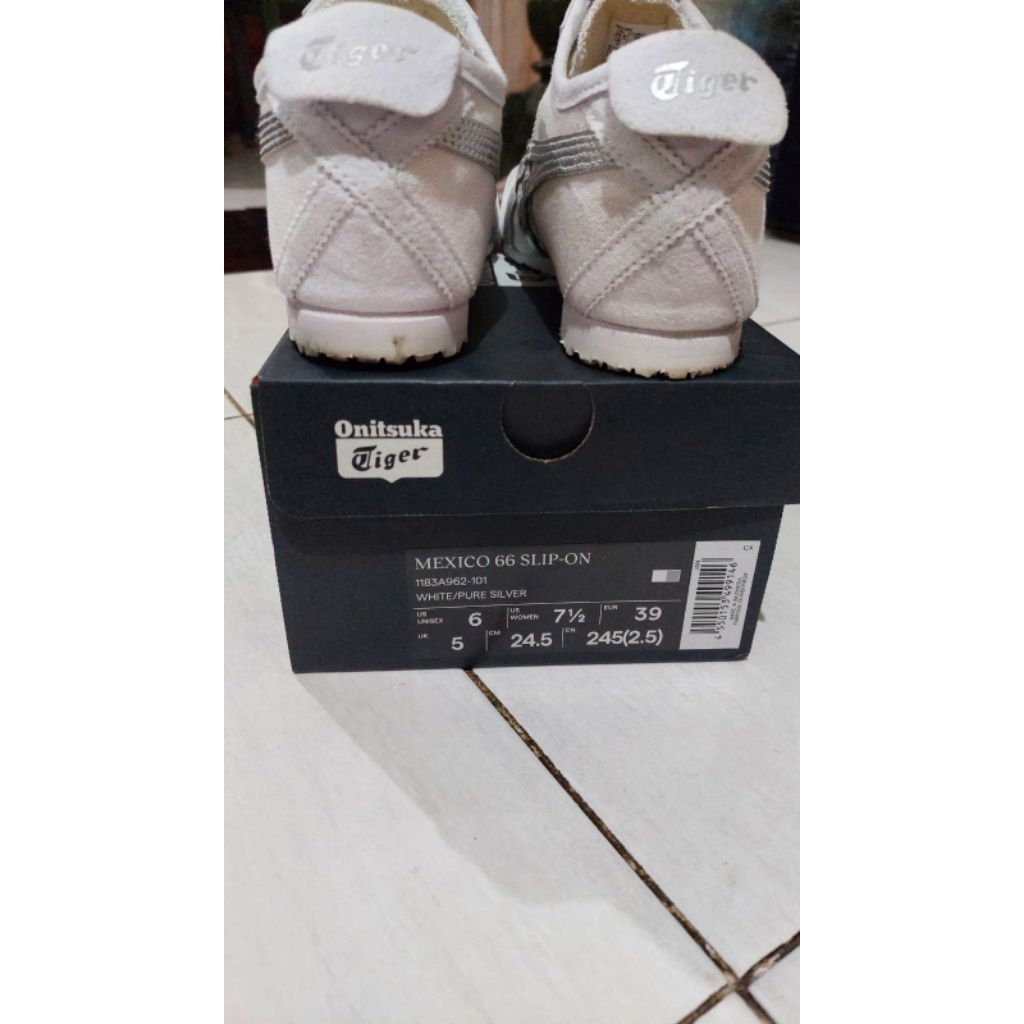 Onitsuka Tiger Mexico 66 Slip On Original Silver