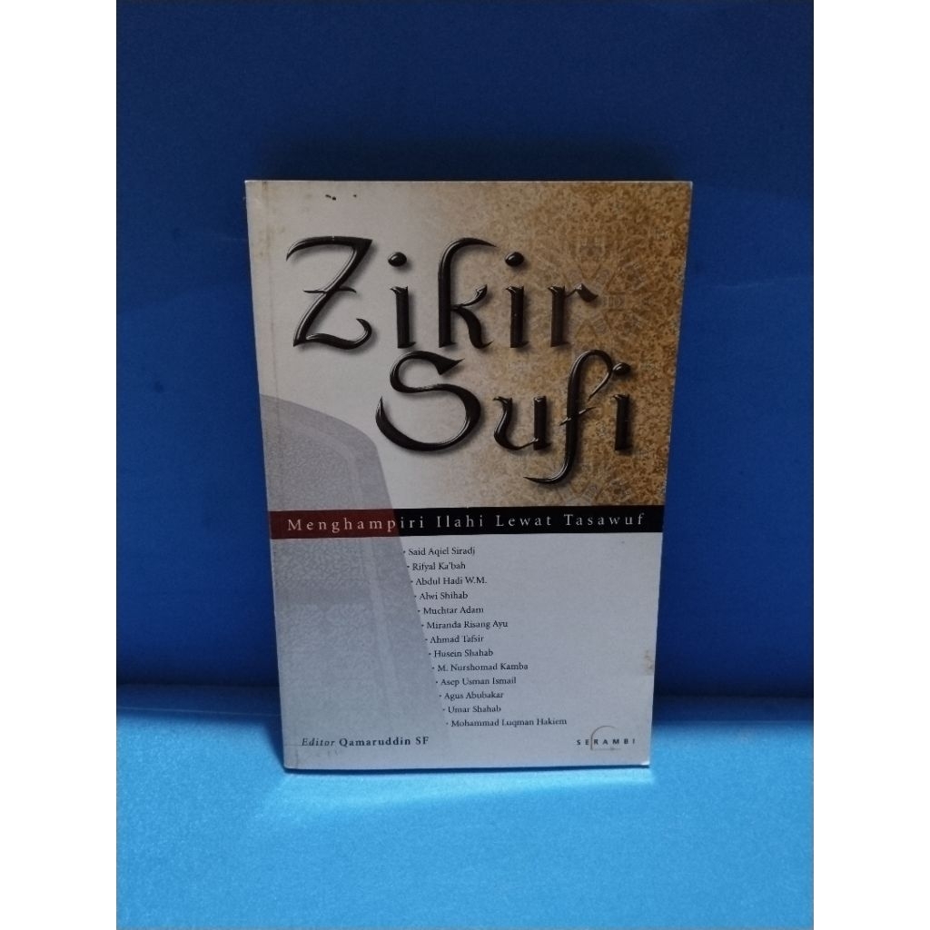Buku original ZIKIR SUFI menghampiri ilahi lewat tasawuf