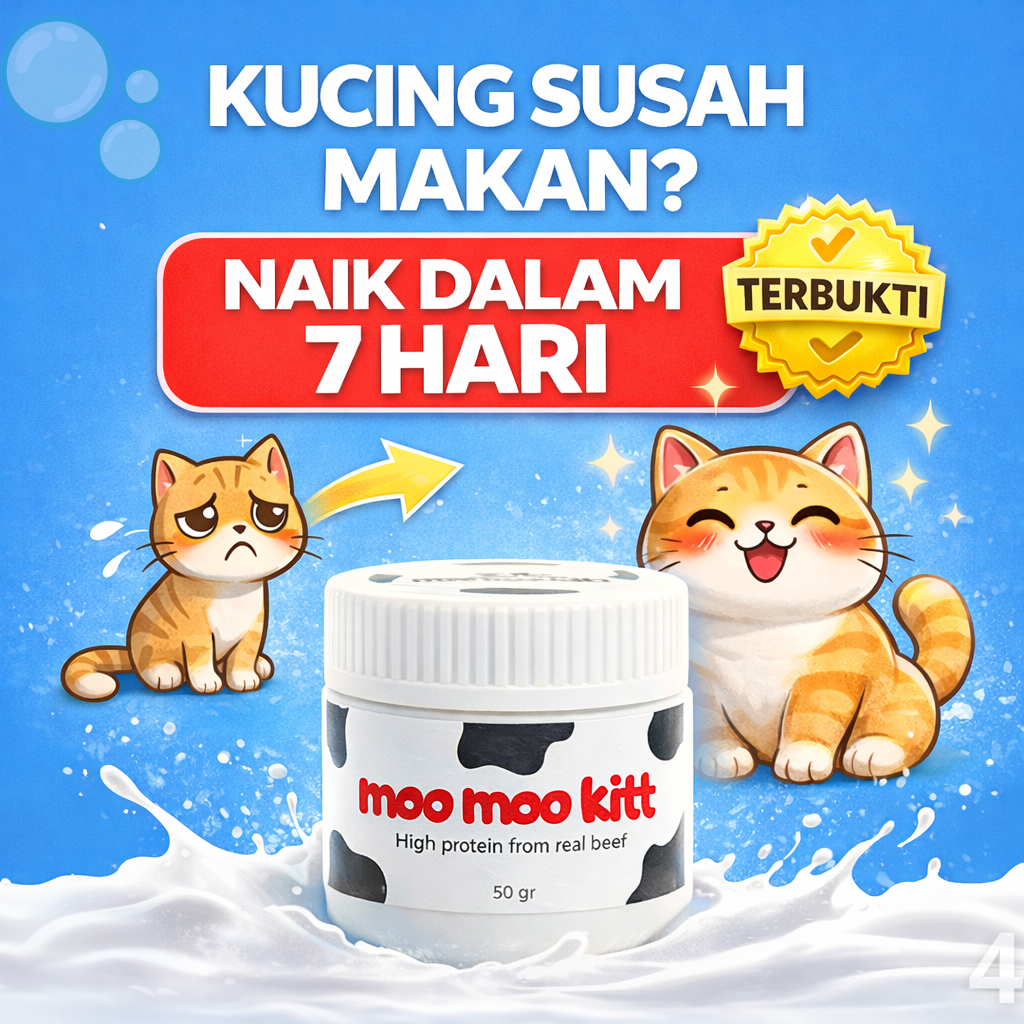 moomookitt vitamin kucing bulu kucing lebat dan gemuk penggemuk nafsu makan bulu anti rontok dan bot