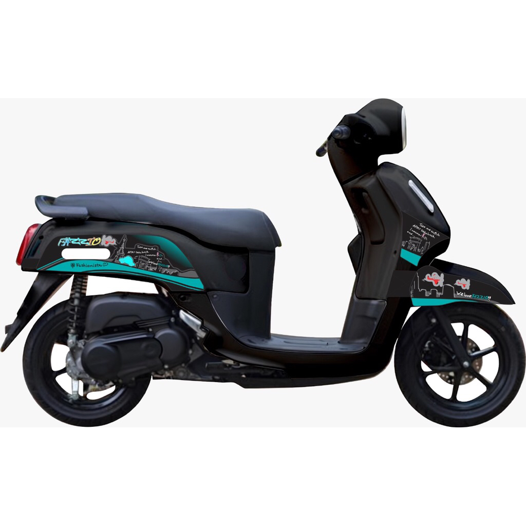 sticker striping semi decal yamaha fazzio kalcer