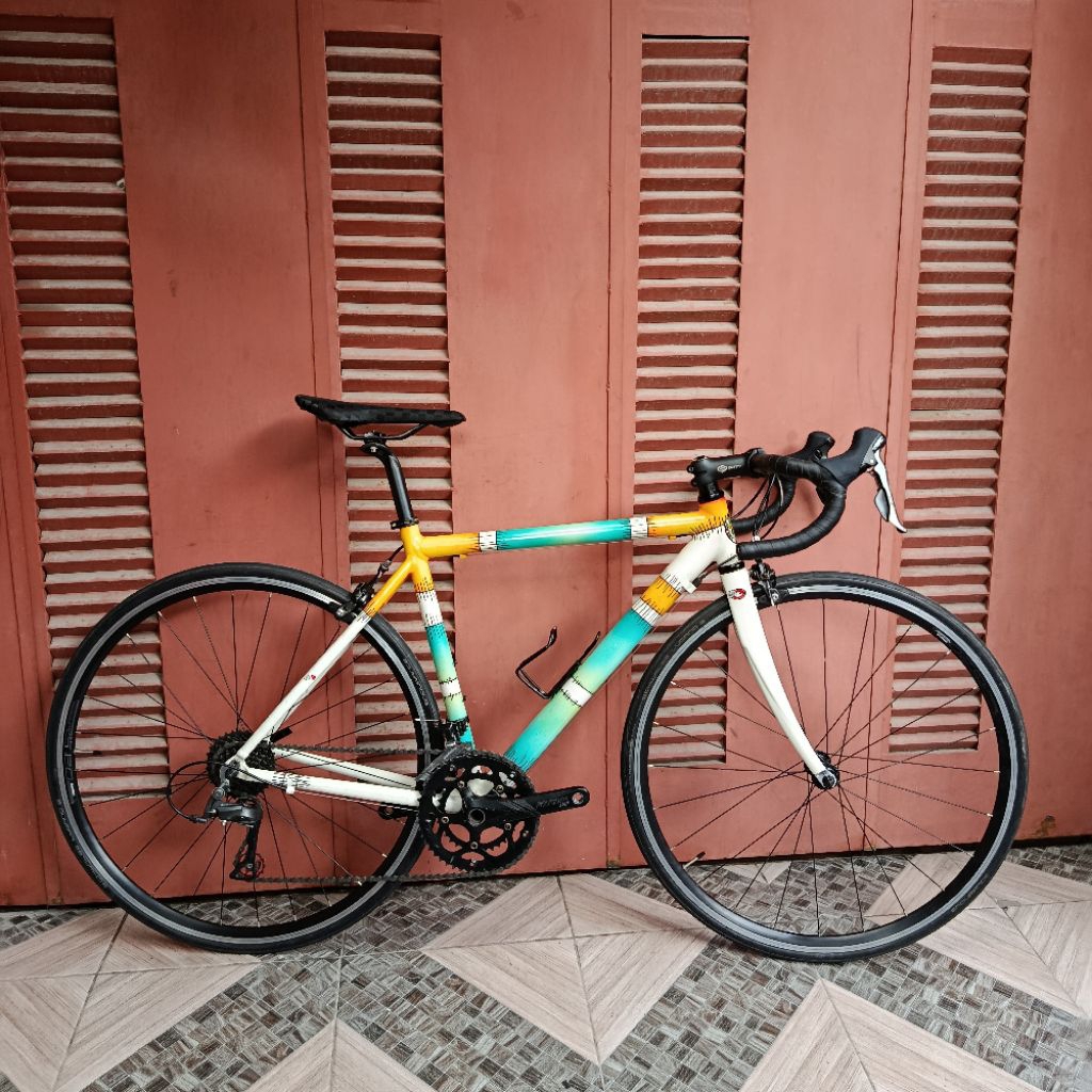 Polygon Helios 100 size 48 repaint sepeda roadbike balap 700c rimbrake
