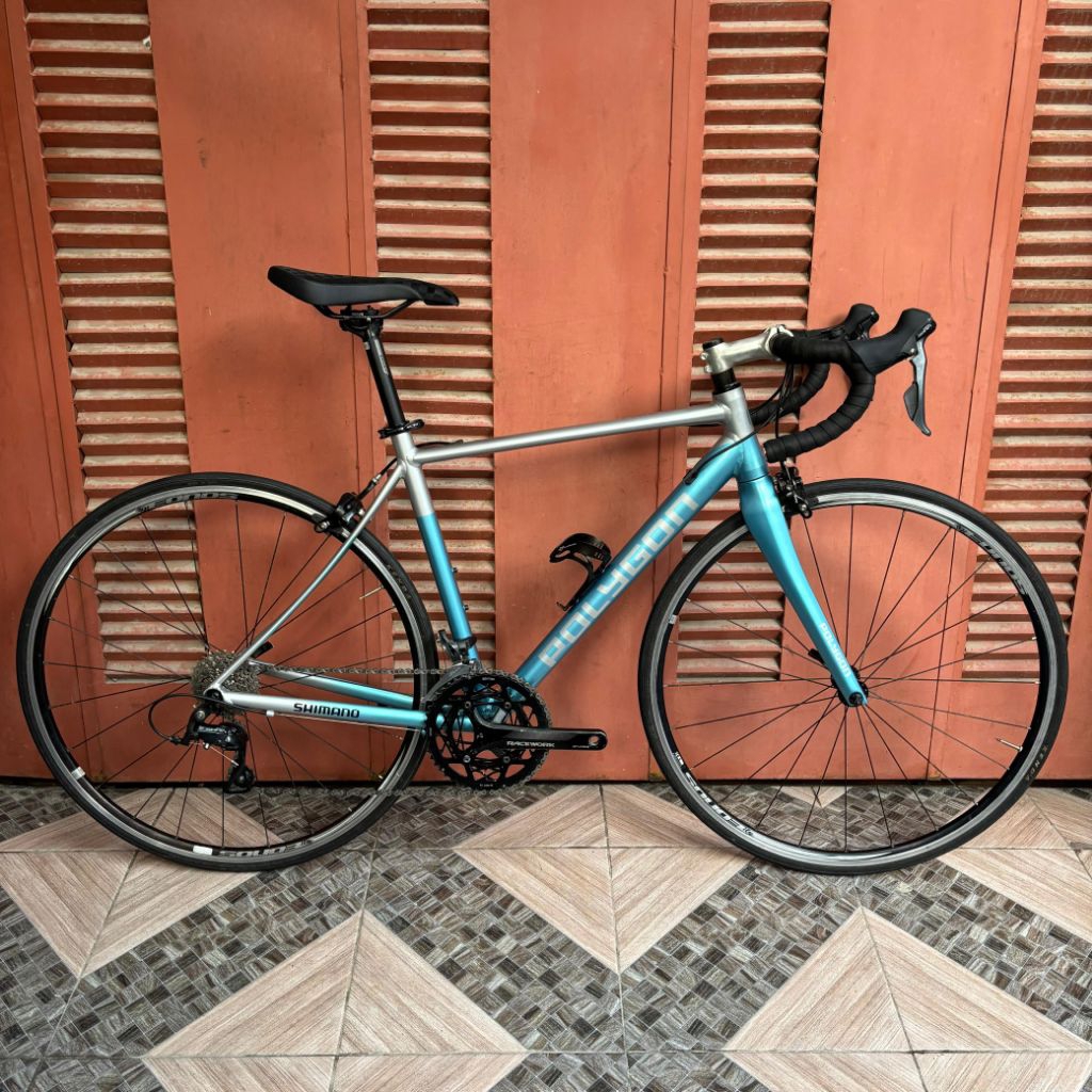 Polygon Helios C3 size 50 Rimbrake repaint sepeda roadbike balap 700c rimbrake