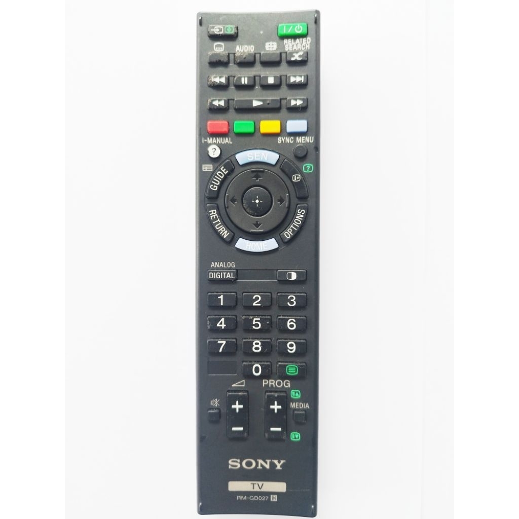 REMOTE TV SONY RM-GD027 ORIGINAL ASLI (ADA MINUS)