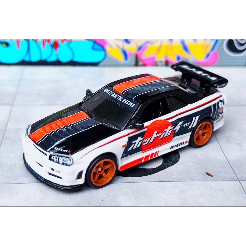 HOTWHEELS COSTUM PREMIUM NISSAN R34 JAPAN CONVENTION 2025 (free acrylic)