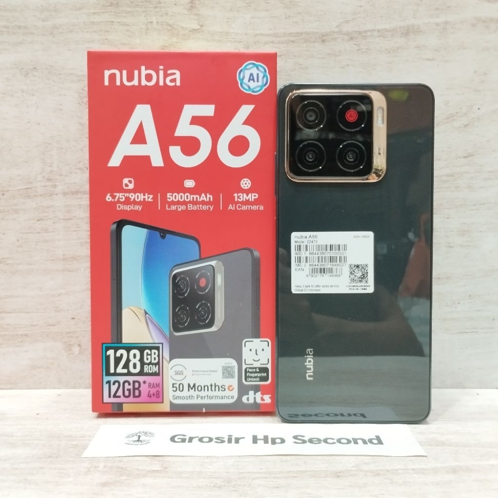 ZTE NUBIA A56 4/128GB HP SECOND FULLSET