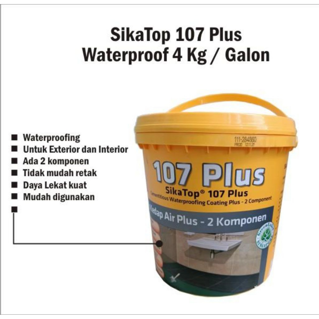 Sika Top 107 Sika Top 107 Plus 4 Kg Semen Pelapis Anti Bocor Waterproof Anti Bocor Waterproof