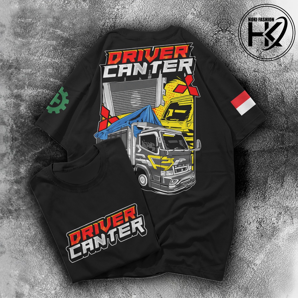 T-shirt Kaos DEWASA DRIVER CANTER Distro, Driver Canter Kaos Driver Muda