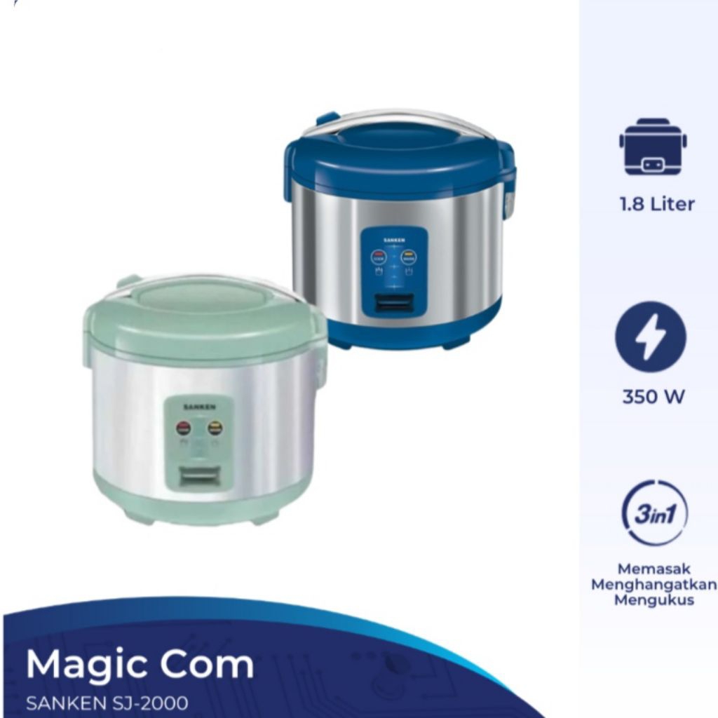 Magic Com Sanken Stainless