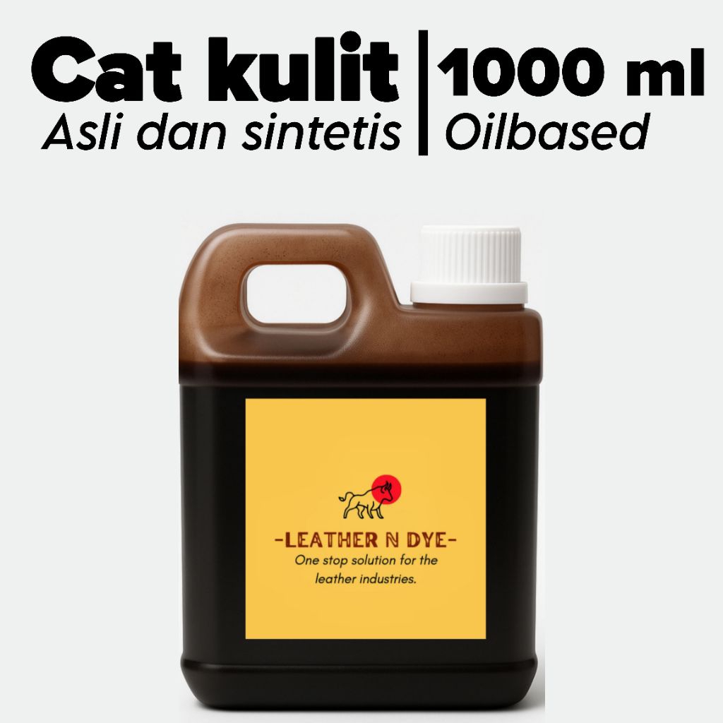 Cat Kulit asli dan sintetis isi 1 Liter/Cat Kulit jok dan sofa kulit oilbased