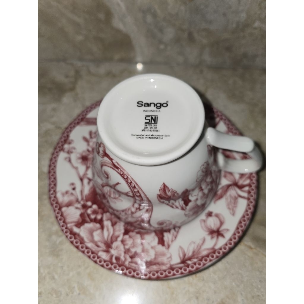 [2 PCS] Sango Cangkir Mug Gelas Teh Kopi Mewah Tea Coffee Keramik Set