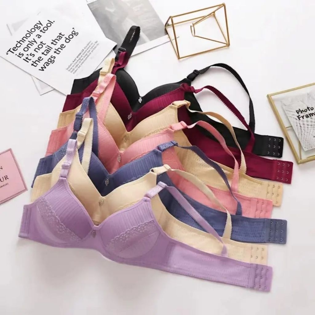 PROMO GROSIR  bh harga 6 pcs bh wanita dewasa terbaru / bh busa tanpa kawat / bh dewasa isi 6 pcs / 