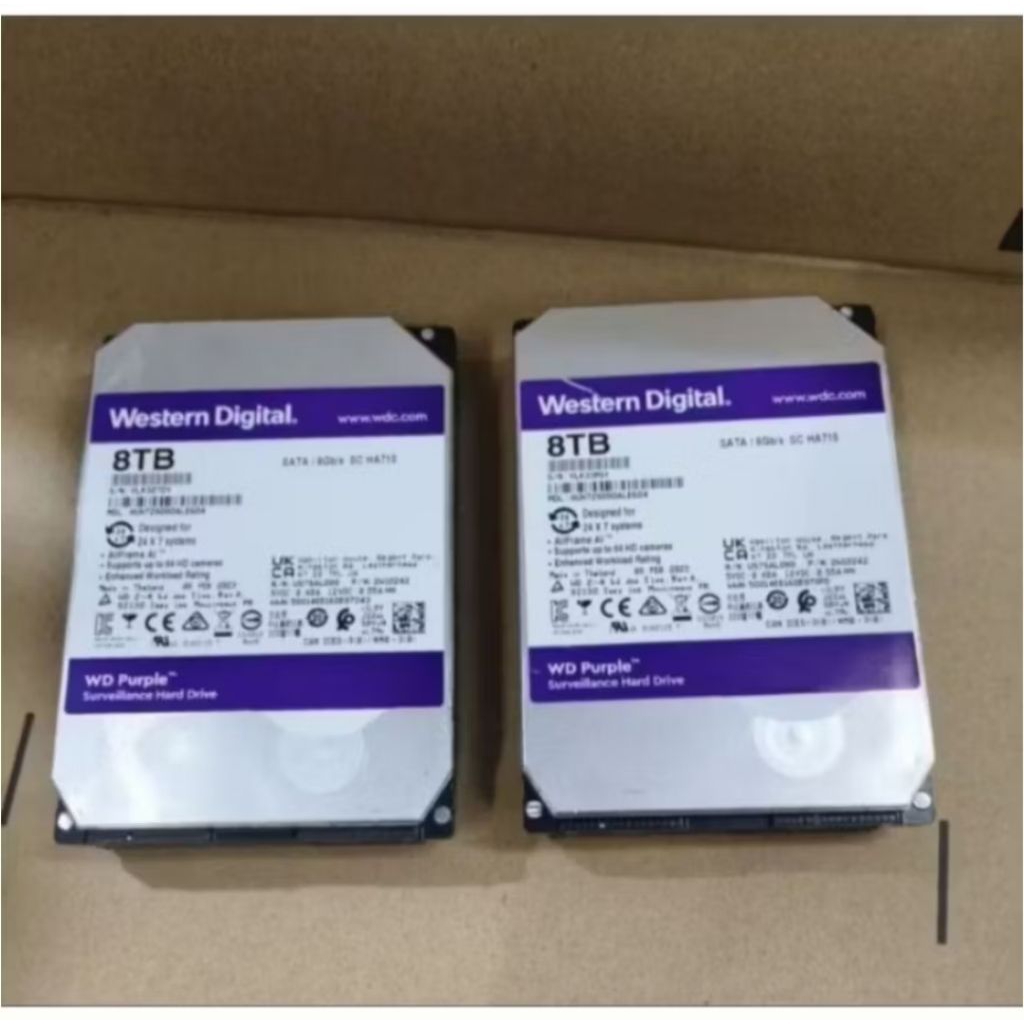 HARDISK 8TB WD PURPLE SATA 3.5" HDD 8TB CCTV DVR Promo