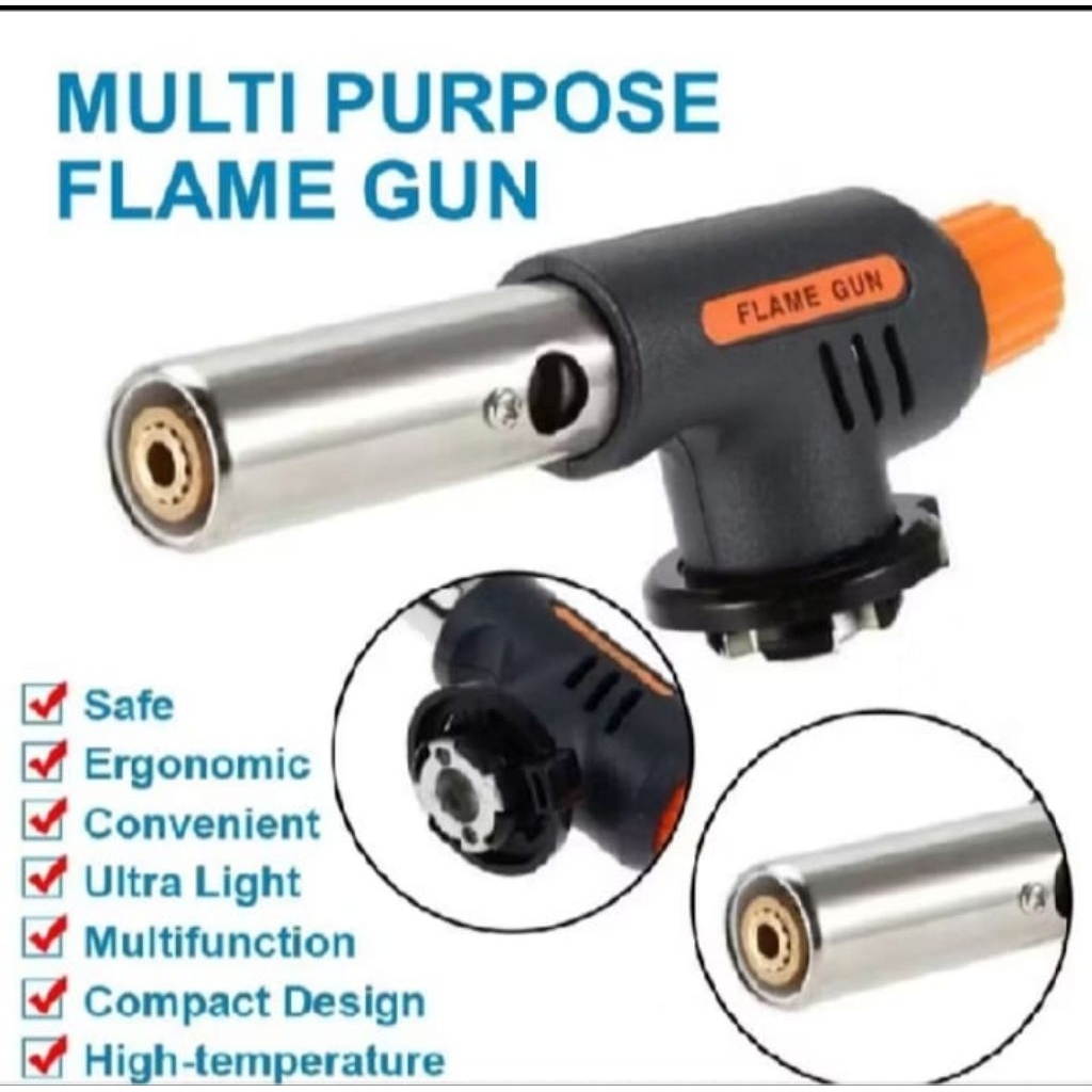 Flume gun hitam premium-torch bbq premium