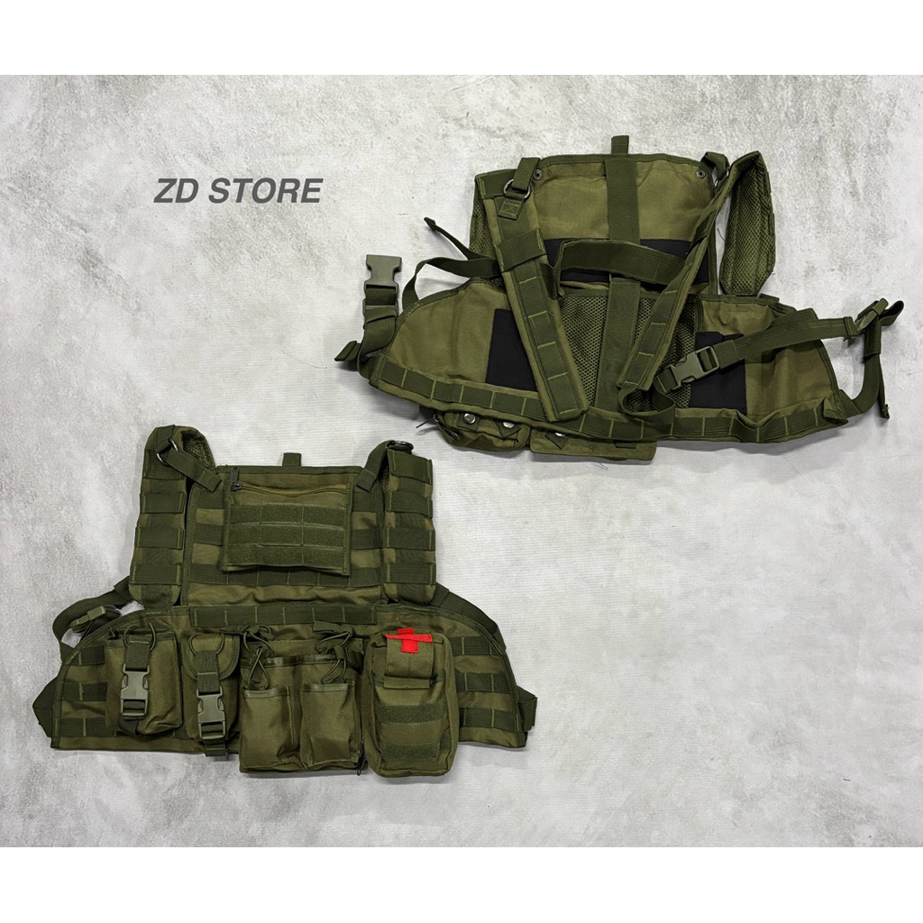 Body Vest Hijau Brimob/Jestrik Hijau/Tactical Body vest BKO