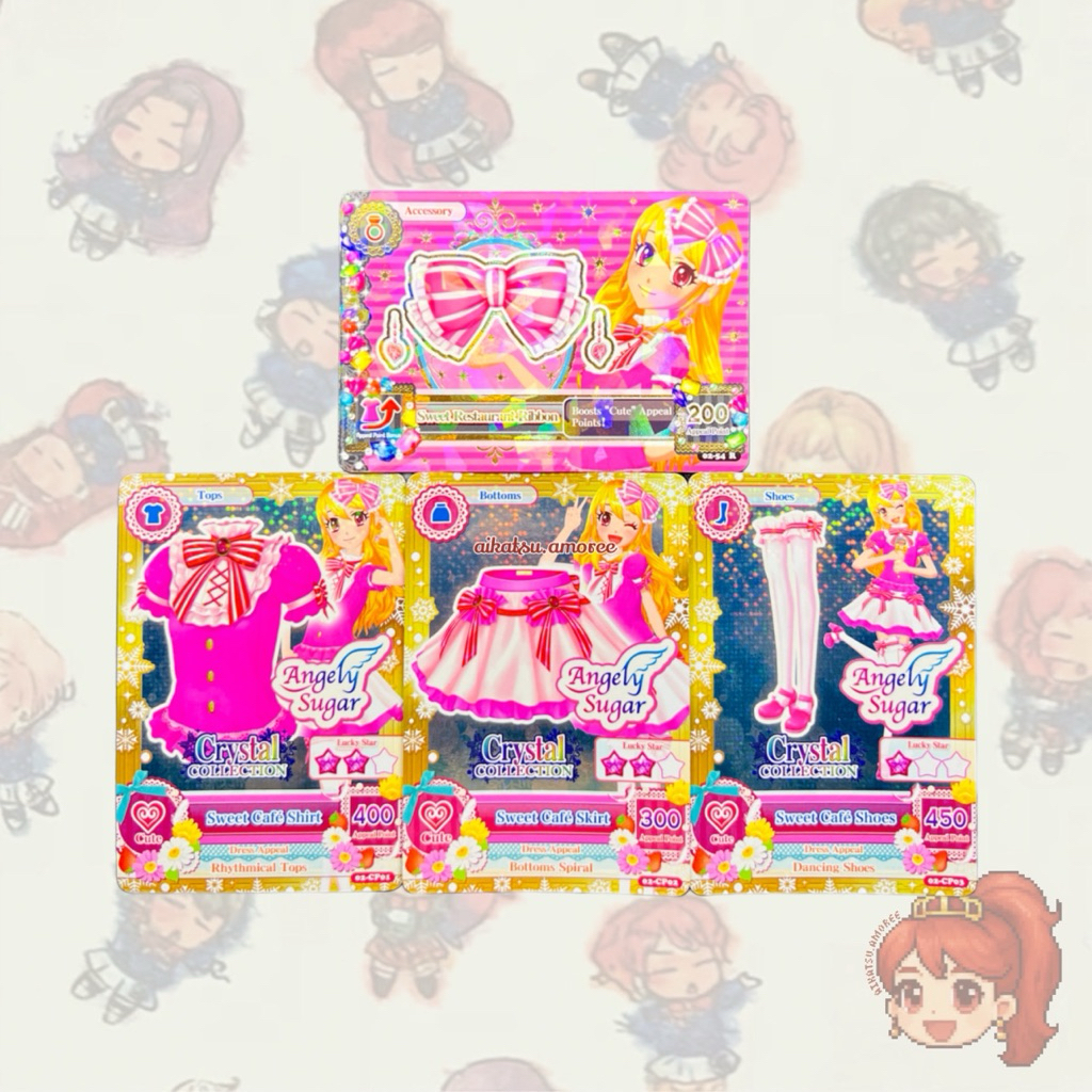 Aikatsu CP Crystal Collection Angely Sugar Sweet Cafe Ichigo Hoshimiya
