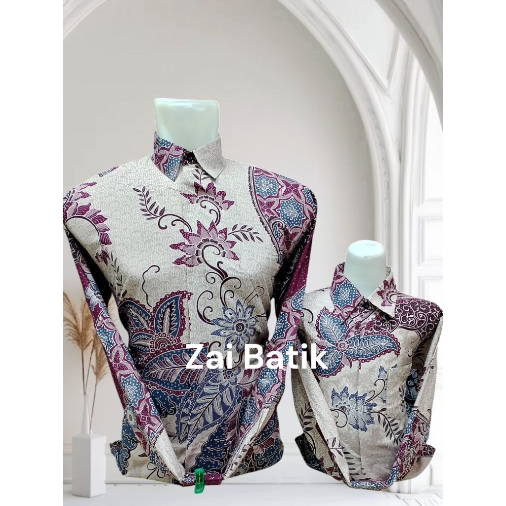 Batik Couple Ayah Anak Katun Premium COD BATIK COUPLE AYAH ANAK PREMIUM