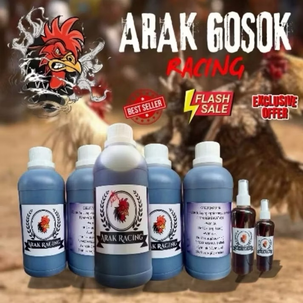 Arak gosok racing untuk ayam aduan 500 ml