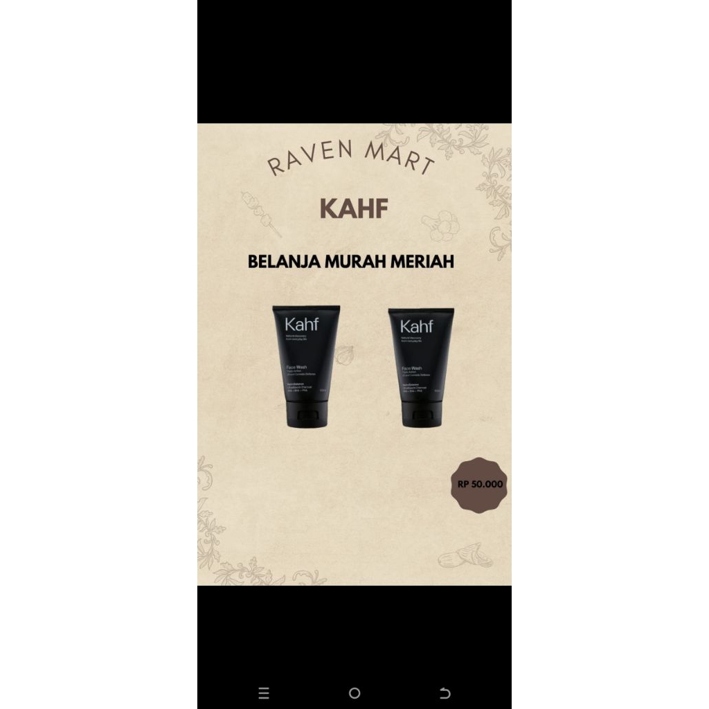 Sabun cuci muka KAHF