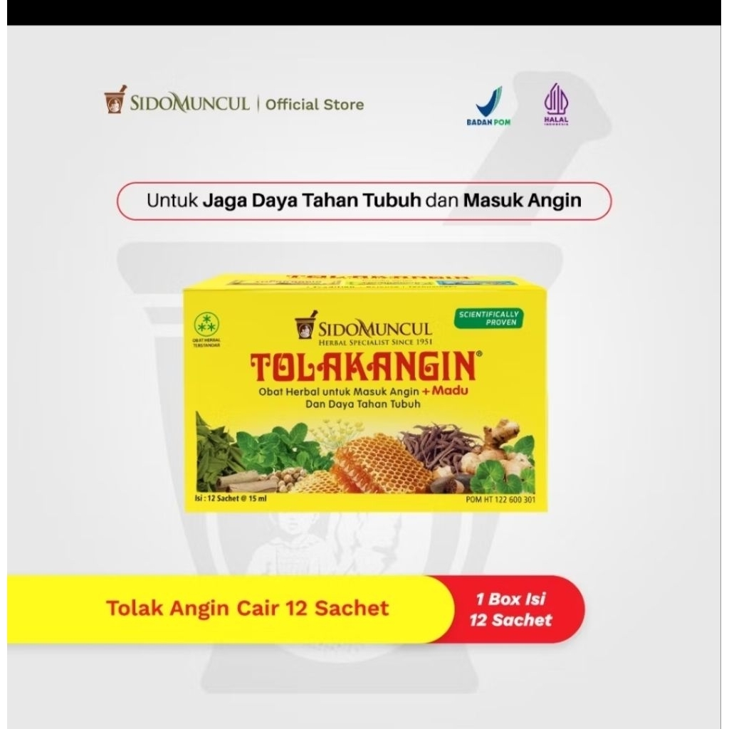 TOLAK ANGIN cair isi 12 sachet promo