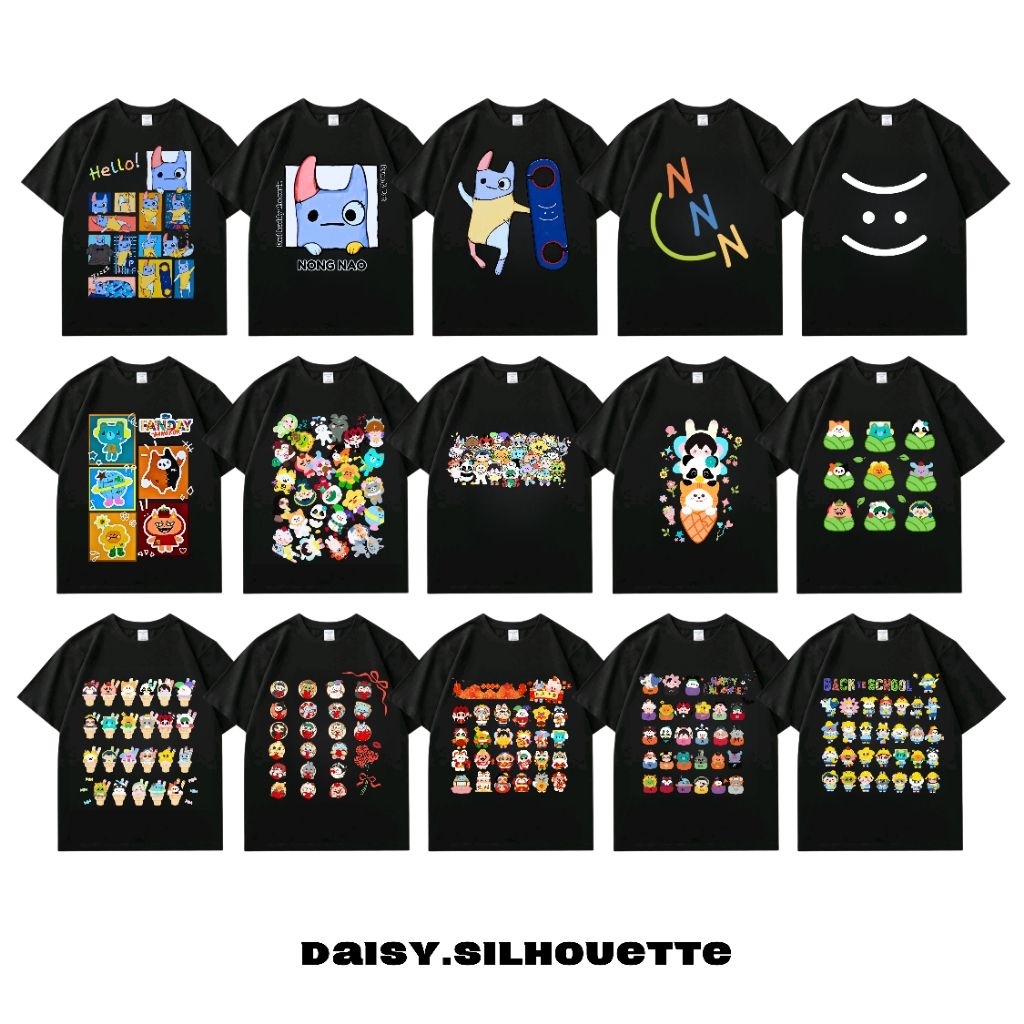 KAOS T-SHIRT BAD BUDDY & MASCOT GMMTV || KAOS GMMTV || OHMNANON PERMPOON JAIDEE KINGMAN POLCASAN BAB