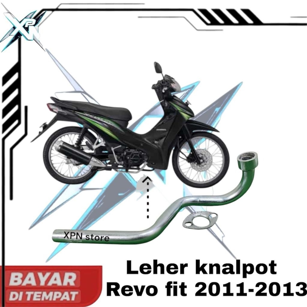 leher standar leheran knalpot REVO FIT 2011-2013 pengganti yg bocor kropos patah pemasangan tinggal 