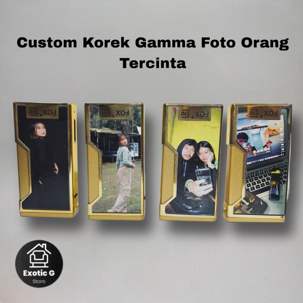 (Custom) Korek Gamma Foto Orang Tercinta Anti Gores