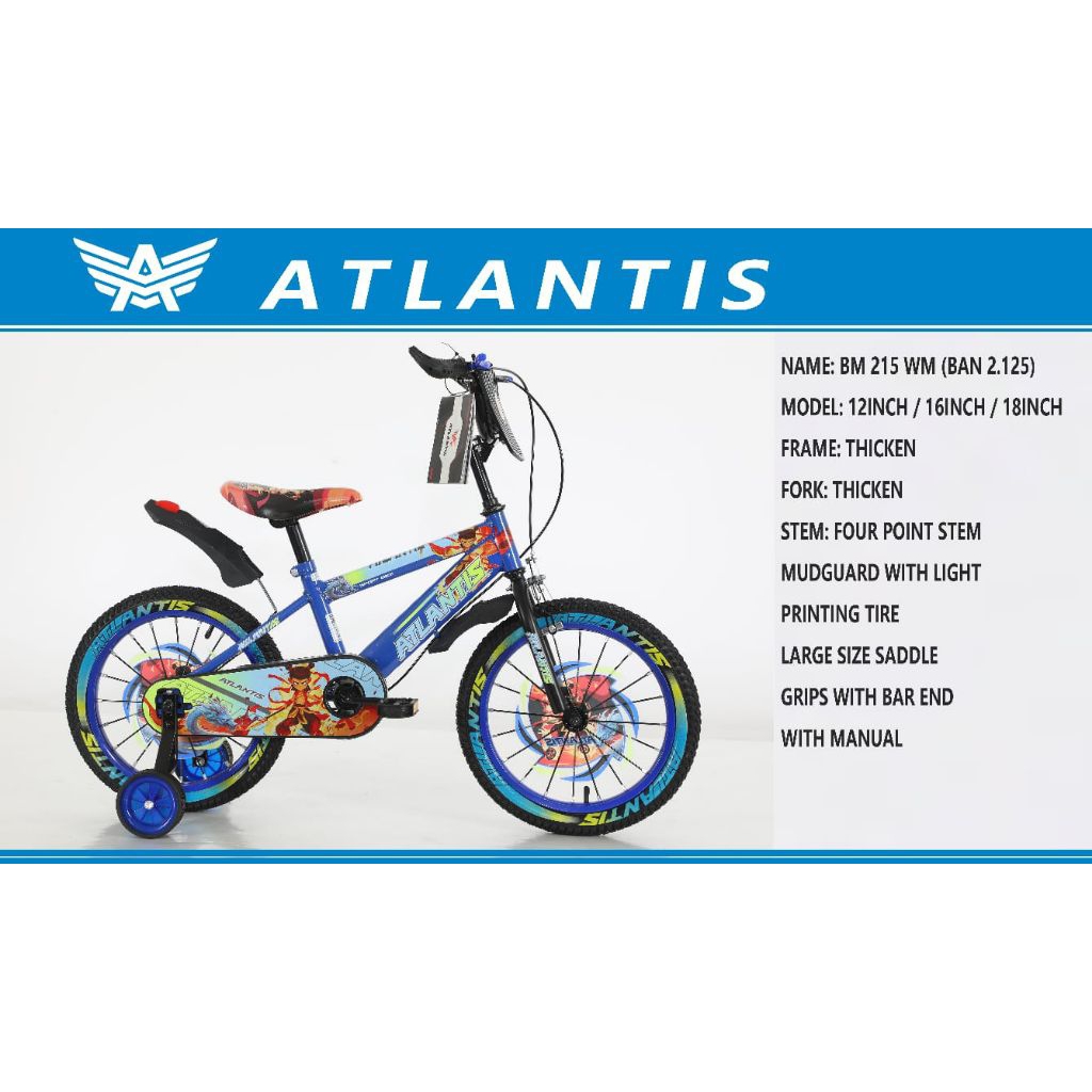 Sepeda Anak bmx 12 AT215 Atlantis