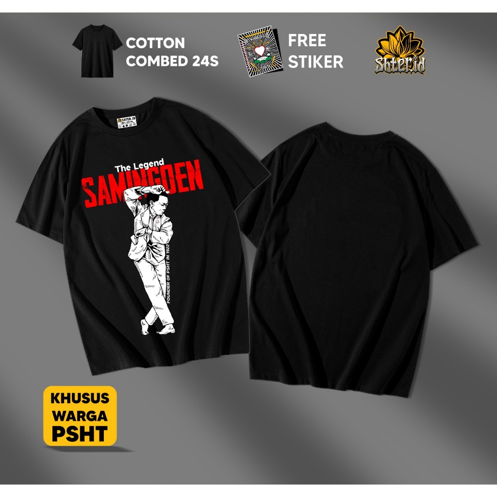 Kaos Baju The Legend Samingoen Bahan Katun Cmbed24s Tebal Adem Nyaman di pakai