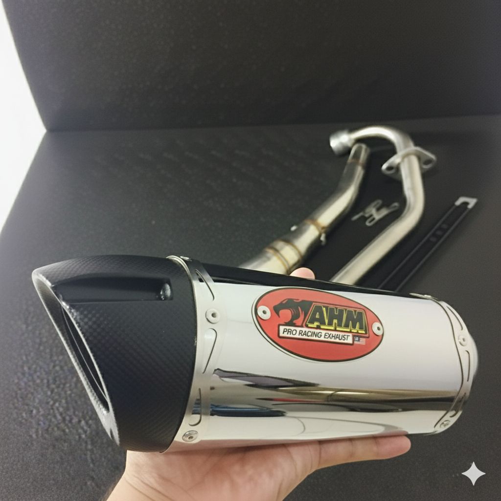 Knalpot racing AHM Untuk motor jupiter mx sonic Fu mx king
