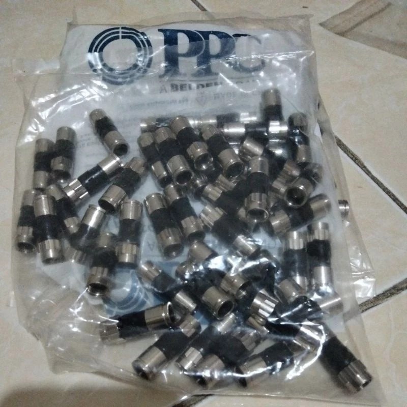 belden PPC ex6 f compression connector RG 6 RG6 Bk1