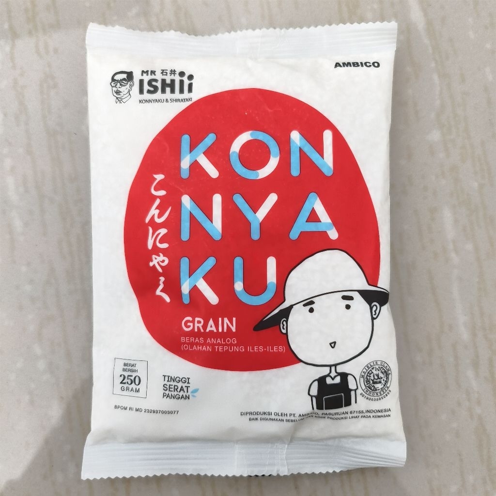 Mr Ishii Konnyaku Grain Beras Konnyaku Beras Porang