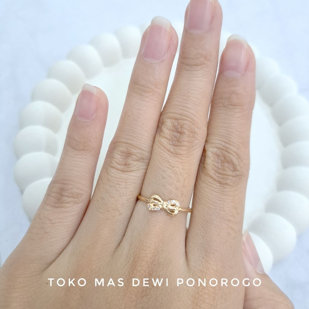 Dewi Ponorogo CINCIN COR MATA Emas Asli Kadar 8k/375% Yellow Gold