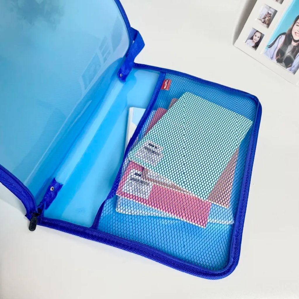 Map Plastik/Map Dokumen Zipper Resleting/Map Berkas