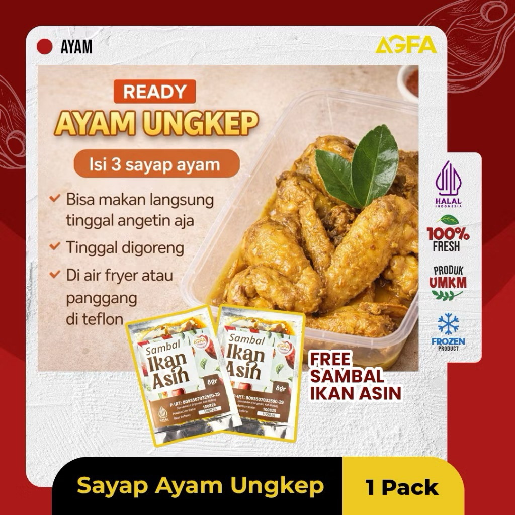 Ayam Ungkep Lengkuas / Ayam Ungkep / Ayam Rempah / Ayam Utuh 1 ekor Matang