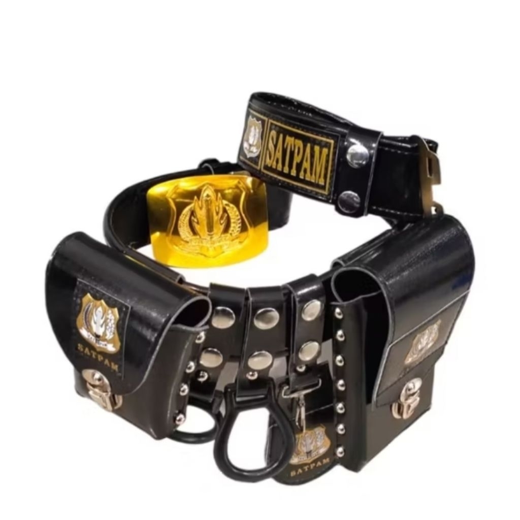 kopel satpam set lengkap luck/kopel satpam hitam/kopel satpam+bangkol