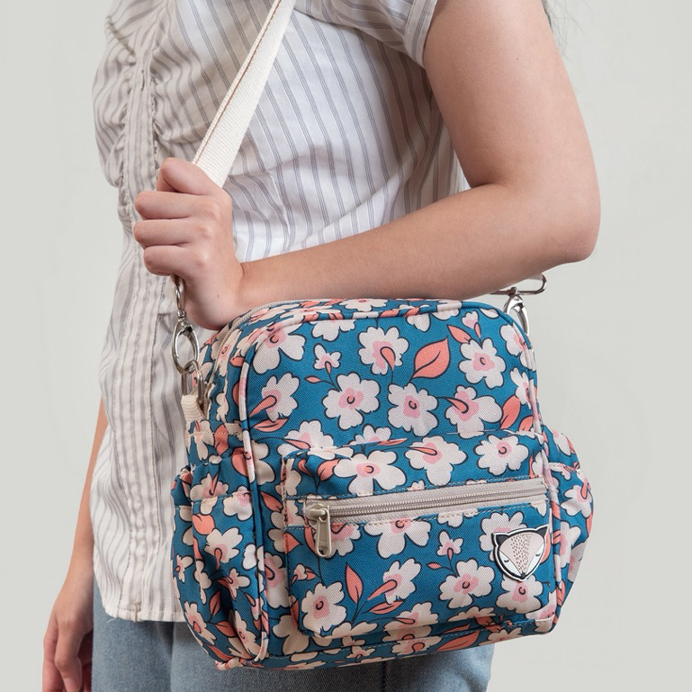 Little Munya Mini Sling Diaper Bag Tas Bayi Selempang Tas Wanita Sling Bag Printing