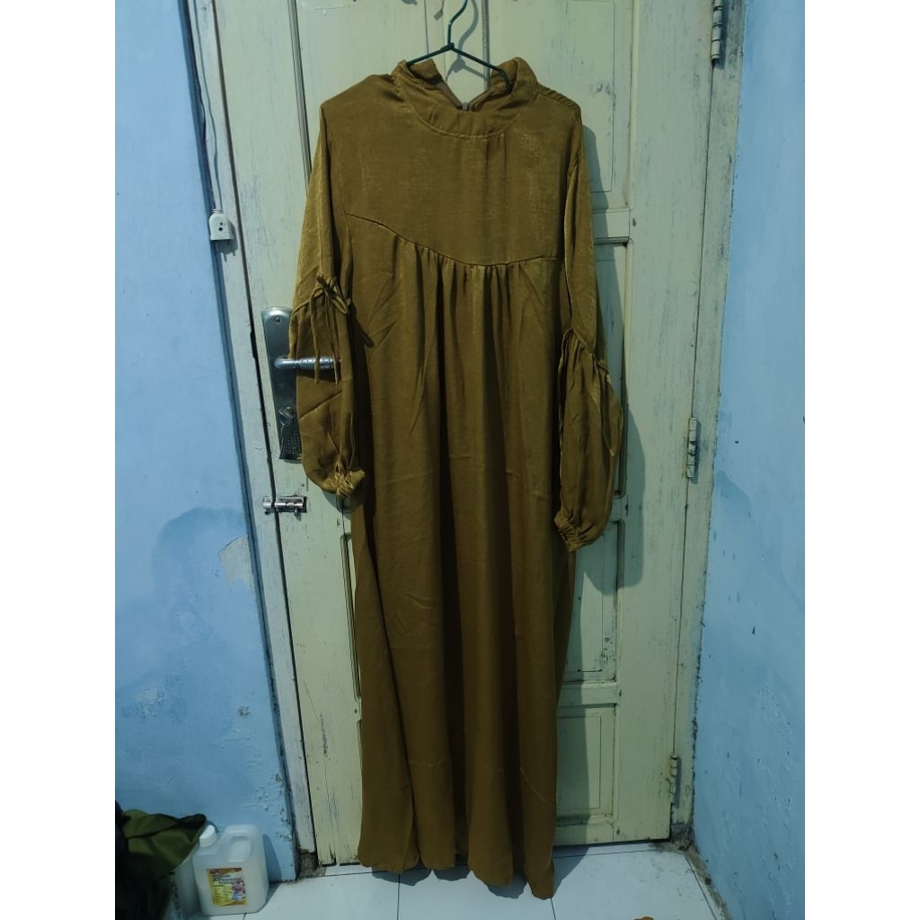 gamis mustard new
