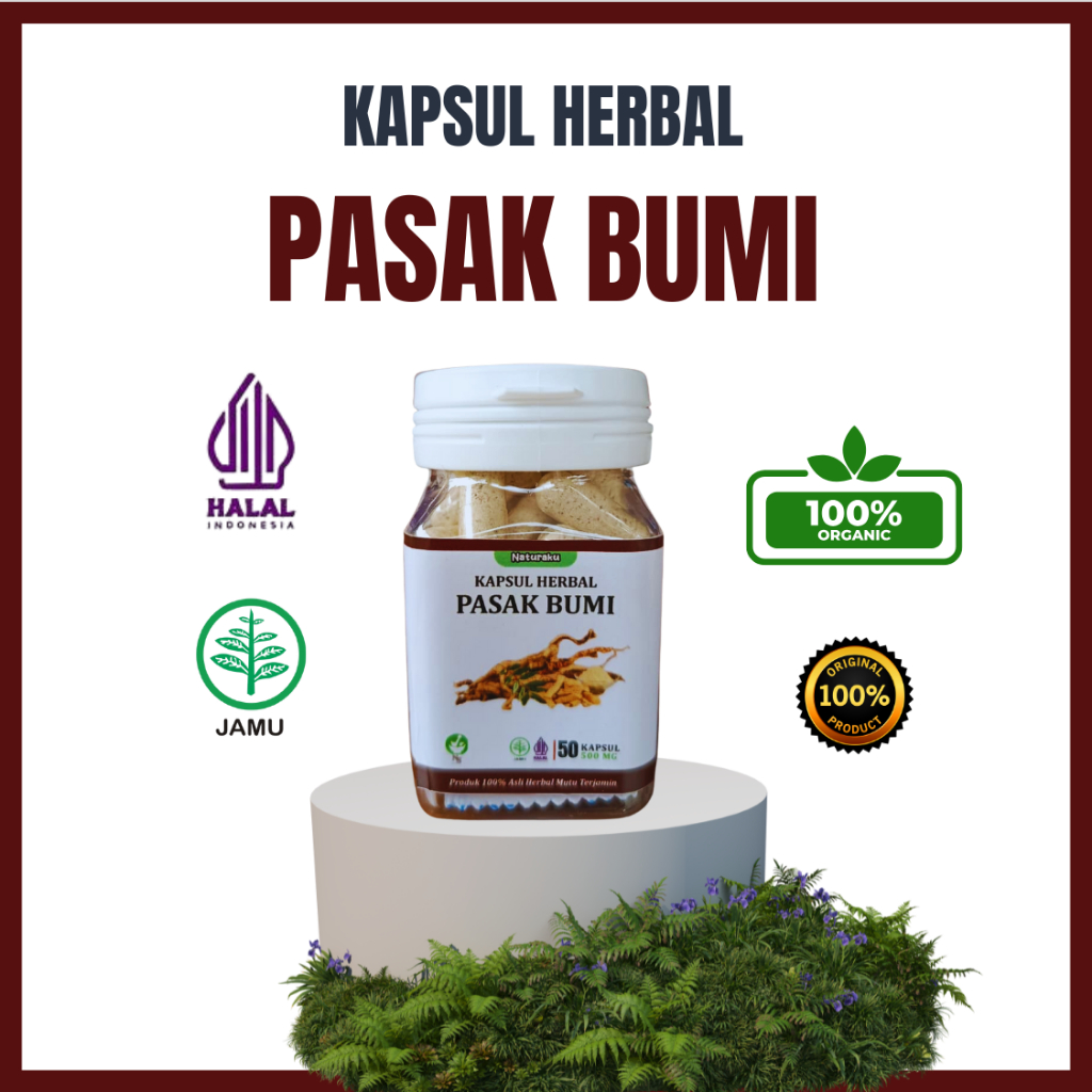 Pasak Bumi Grade A | Kapsul Herbal Alami | Halal & Original | Isi 50 Kapsul